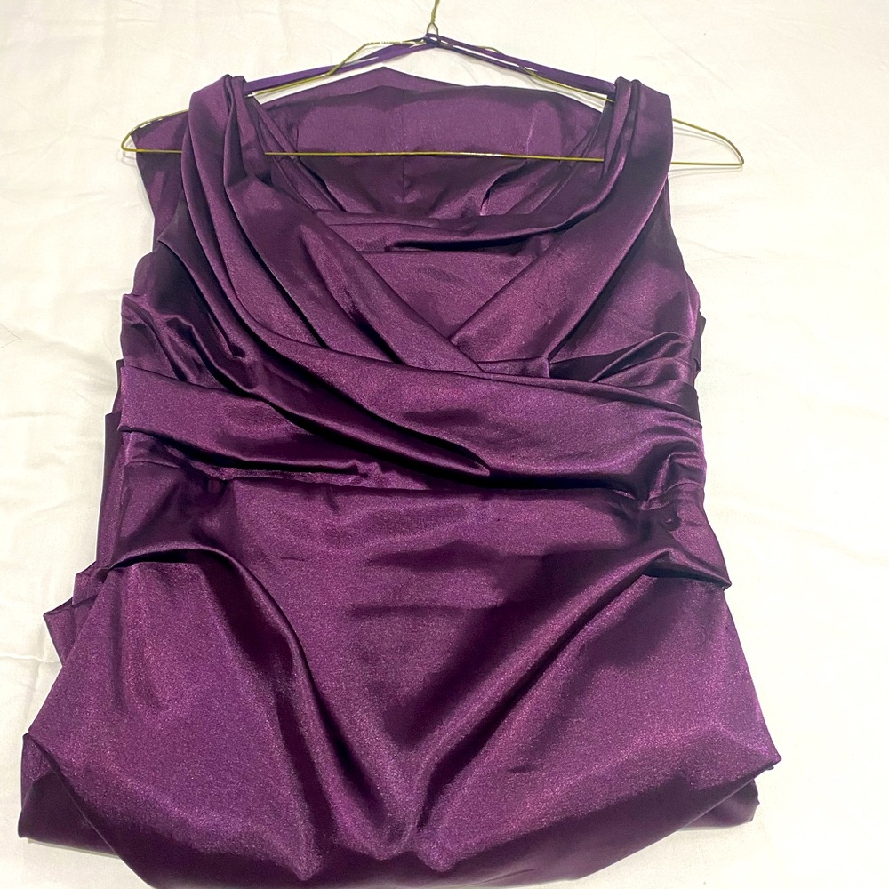 Semi formal, knee length silk dress